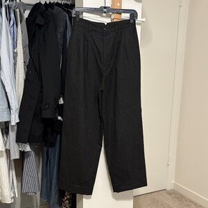 Ralph Lauren Black Pleated Dress Trousers